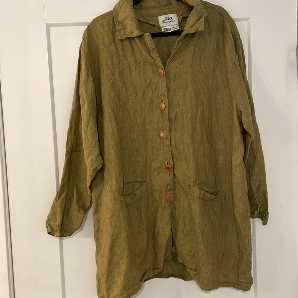 Flax linen jacket Large